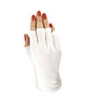 1 paire de gants de manucure sans doigts, protection UV, noirs