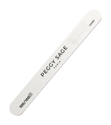 Peggy Sage Nagelfeile – 2-seitig Hart, Für Natürliche & Künstliche Nägel (Schwarz)