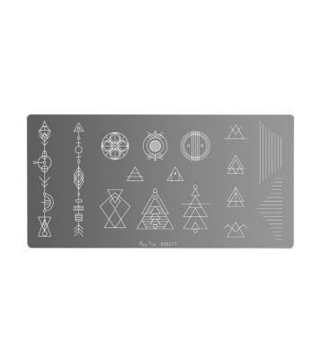 Plaque à Stamping Betina B09 Pour Manucure - Outil En Métal, Neuf, Pour Création De Nail Art