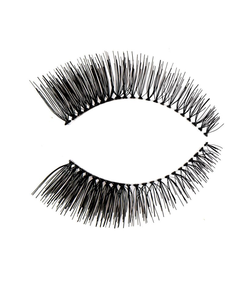 Kit Faux Cils + Colle PEGGY SAGE Amazing Noir – Avec Strass, Longueur Medium, Neuf, Référence 130985