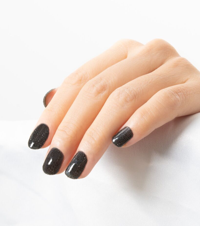 Vernis à Ongles Gemey Black Shimmer - Résine Et Polymères, Couleur Noir Iridescent - Neuf