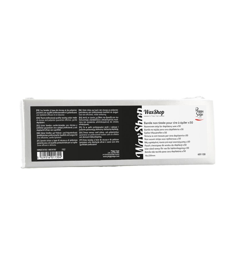 100 Bandes D'épilation Non Tissées Pour Cire Froide - 22x7 Cm | Lot économique