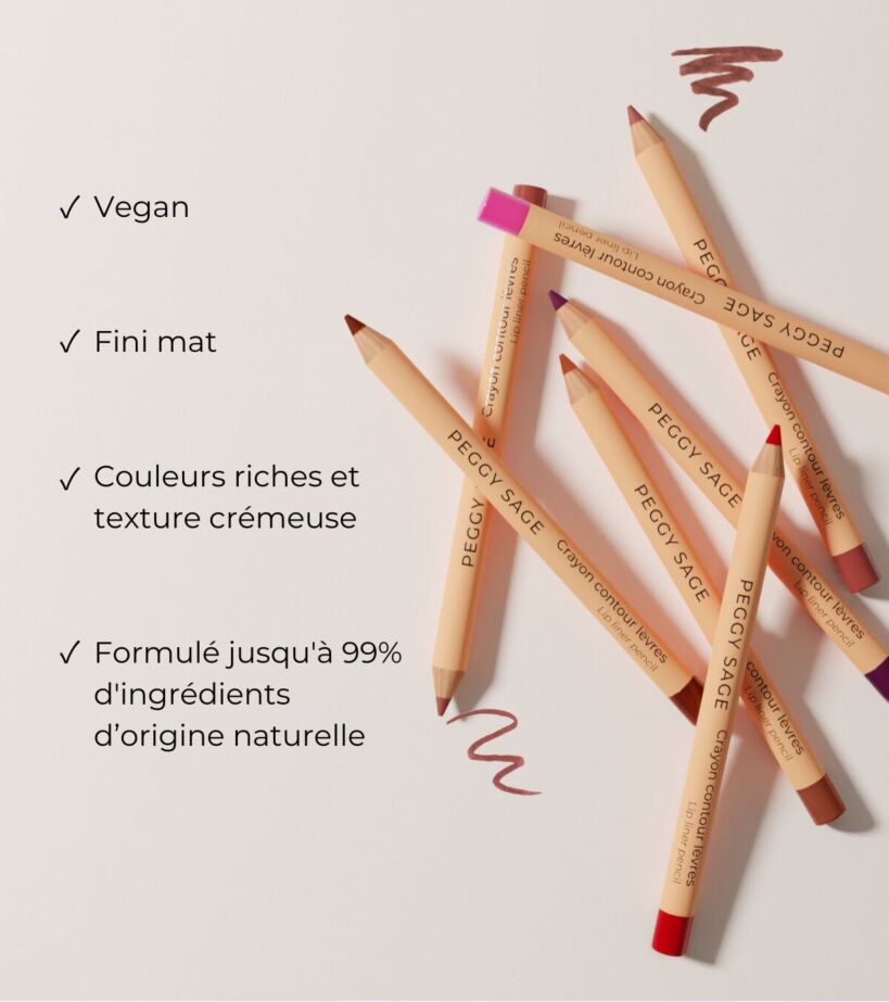 Crayon à Lèvres Contour Peggy Sage Couleur Prune 130111 - 1,14 G - Tenue Longue Mat - Neuf